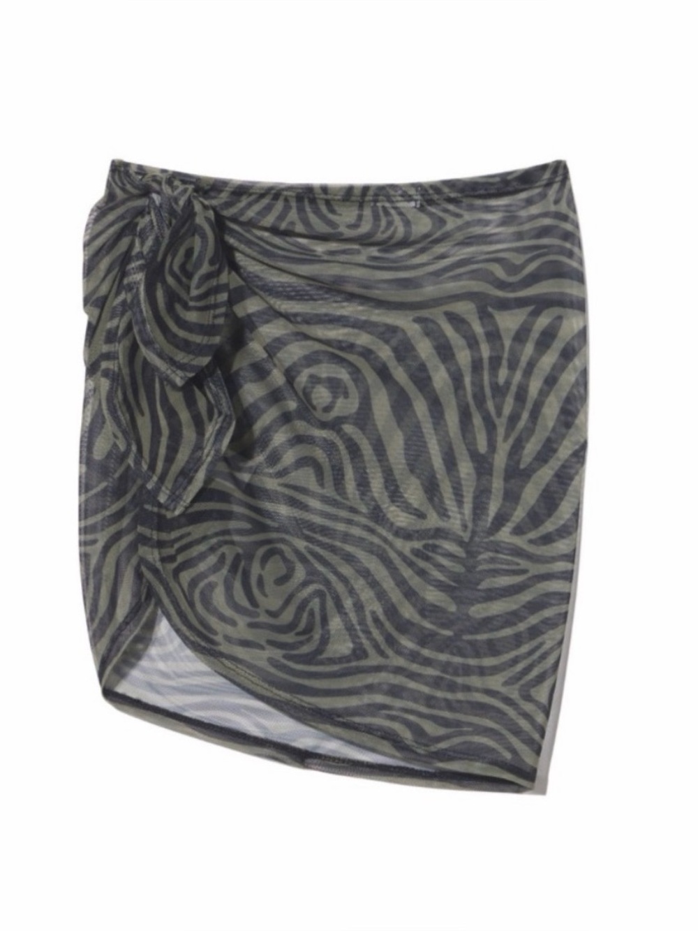 Inamorata Selma Wrap in Olive Zebra M/L NWT